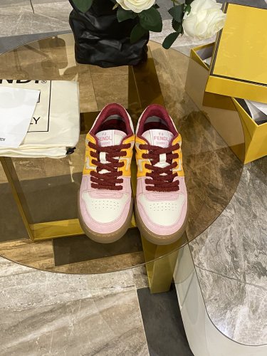 Fendi Mens Shoes Fashion Sneakers Luxury Brand Casual Fendi Trainer Sneakers Match Basse Shoes for Men with Original Box