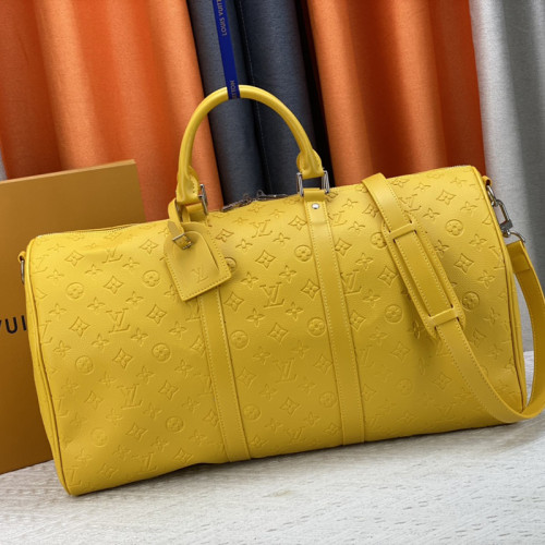 Louis Vuitton Womens and Mens Unisex Bags Luxury Brand LV Keepall Bandoulière 50 Fashion Design Travel Bag