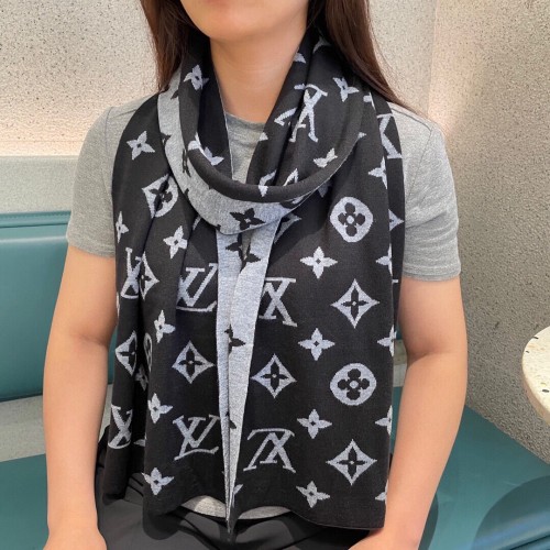 Louis Vuitton Scarves Men Womens Fashion Scarf with Original Box   