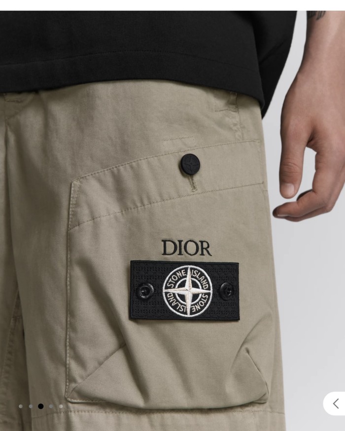 Dior Luxury Brand Women Mens Pant Shorts WDIOR AND STONE ISLAND Bermuda Shorts 493C172A6144_C879   