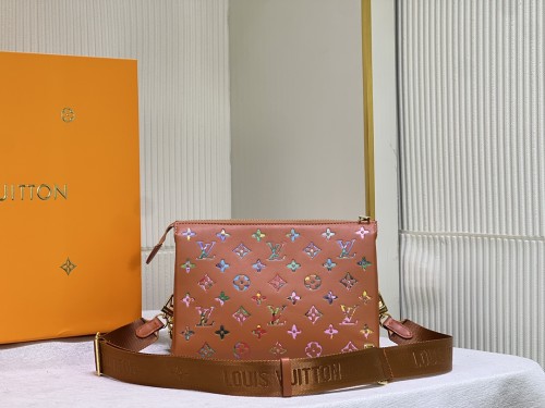 Louis Vuitton Womens Bags Messenger Shoulder Bags Luxury Brand COUSSIN PM M20379 with Original Box Monogram embossed puffy lambskin