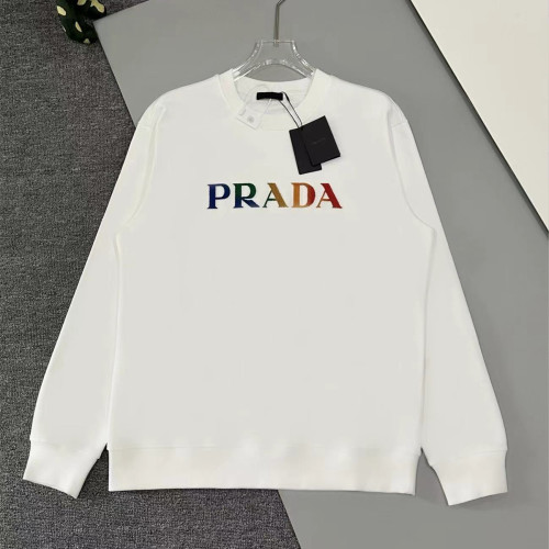 Prada Women Mens Long Sleeve T Shirts Sweatshirt Luxury Brand Mens Sweatshirts   