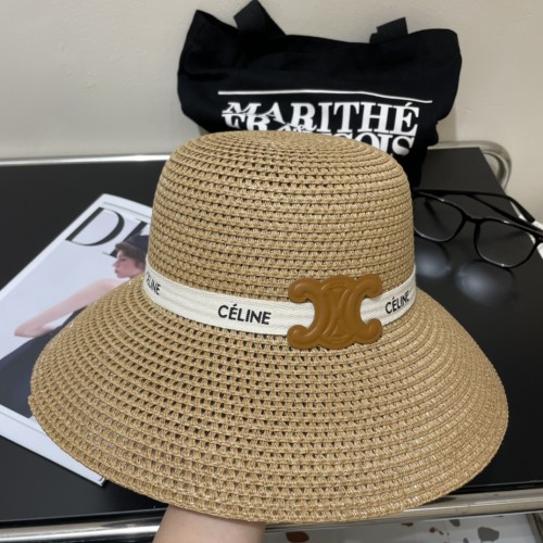 Celine Womens Hats Luxury Brand Design Celine Straw Hat with Original Box  