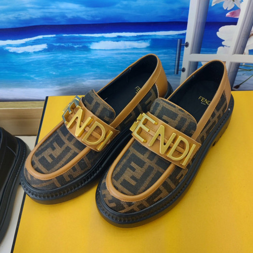 Fendi Womens Shoes Fashion Luxury Brand Fendi Fendigraphy Loafers with Original Box