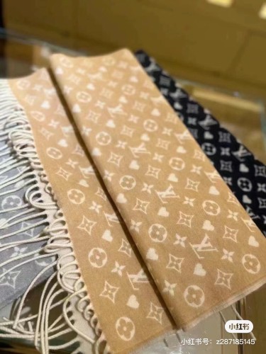 Louis Vuitton Scarves Men Womens Fashion Scarf with Original Box   