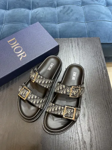 Dior Men Shoes Sandals Luxury Brand Fashion DIOR AQUA SANDAL Black Dior Oblique Jacquard with Original Box 3SA135ZSA_H969 Whatsapp 