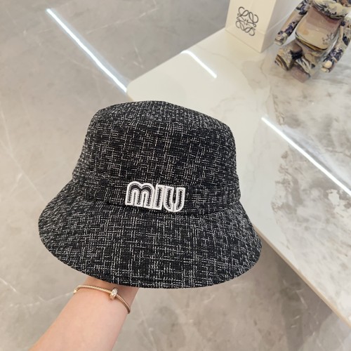 Miumiu Men Womens Cap Bucket Hat Luxury Brand with Original Box  