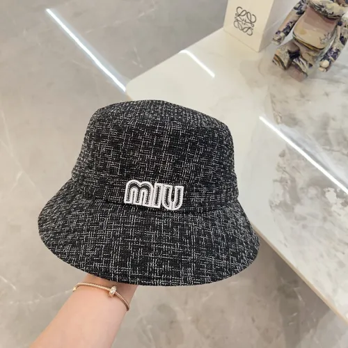 Miumiu Men Womens Cap Bucket Hat Luxury Brand with Original Box  