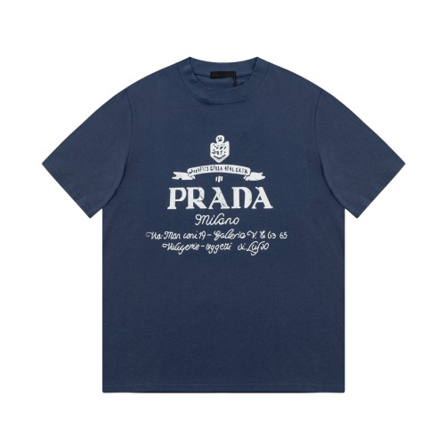 Prada Luxury Brand Women Mens Short Sleeve T-Shirt   