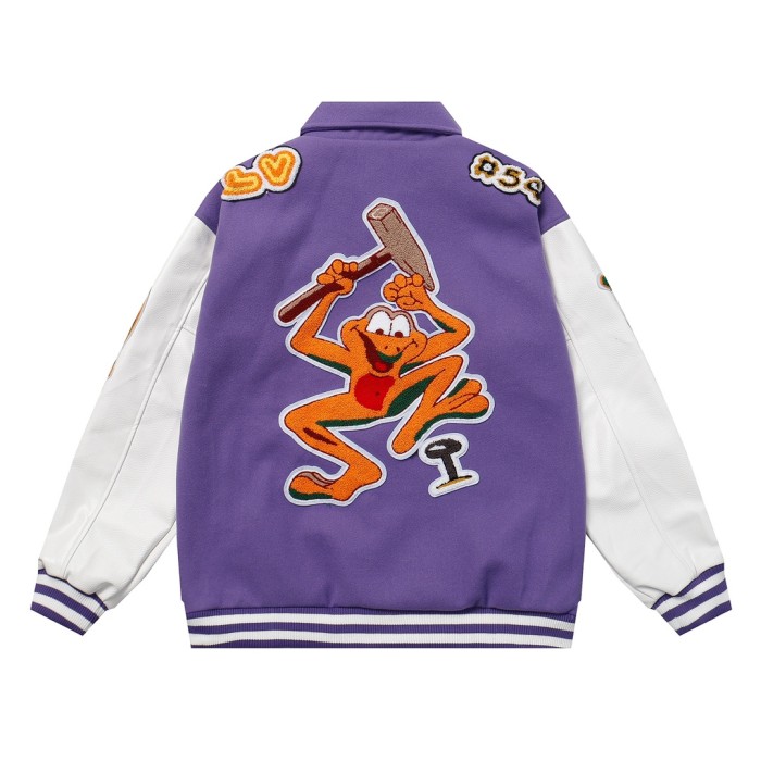 Louis Vuitton Men Womens Jackets Coat Luxury Brand Mens Jackets Varsity Blouson Top Quality   