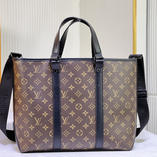 Louis Vuitton Womens Mens Bags Handbags Briefcase Luxury Brand Fashion Type Week-End Tote Monogram Macassar  