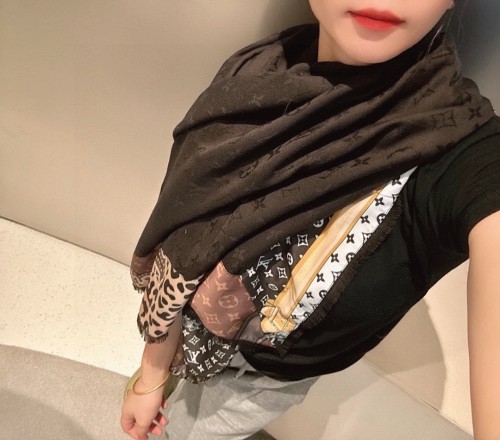 Louis Vuitton Scarves Womens Fashion Scarf with Original Box   