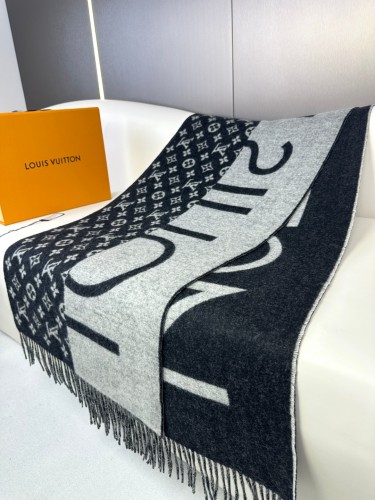 Louis Vuitton Scarves Men Womens Fashion Scarf with Original Box   