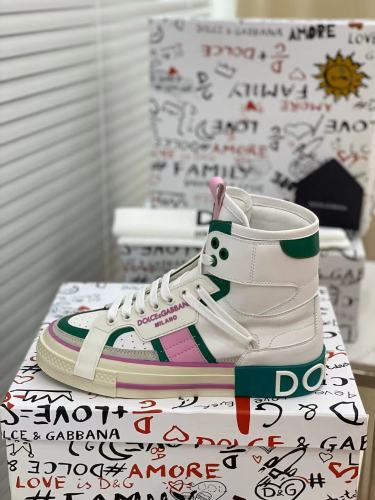Dolce&Gabbana Men Shoes Sneakers Luxury Brand Calfskin Custom 2.Zero sneakers in Mixed Materials CS1973AQ7128S453 with Original Box  