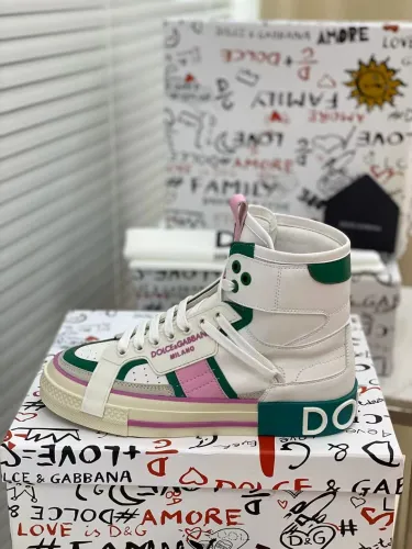 Dolce&Gabbana Men Shoes Sneakers Luxury Brand Calfskin Custom 2.Zero sneakers in Mixed Materials CS1973AQ7128S453 with Original Box  