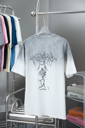Balenciaga Luxury Brand Women Mens Short Sleeve T-Shirt   
