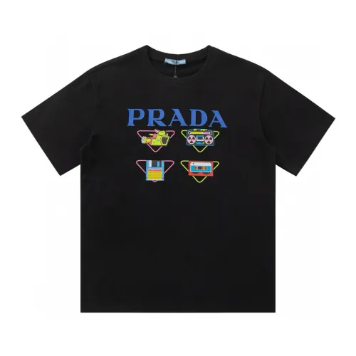 Prada Luxury Brand Men Womens Short Sleeve T-Shirt T shirts   