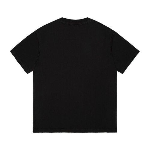 Balenciaga Luxury Brand Women Mens Short Sleeve T-Shirt RAINBOW FLAG INSIDE-OUT T-SHIRT OVERSIZED IN BLACK   