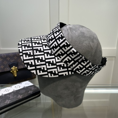 Fendi Men Womens Visor Hat Luxury Brand Design Fendi Cap with Original Box  