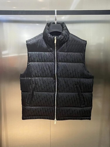 Dior Design Mens Womens Vest Winter Windprood Down Jackets Keep Warm 90% White Duck Down   