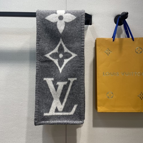Louis Vuitton Scarves Men Womens Fashion Scarf with Original Box   