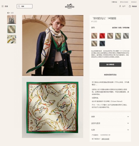 Hermes Scarves Womens Fashion Scarf Shawl 132