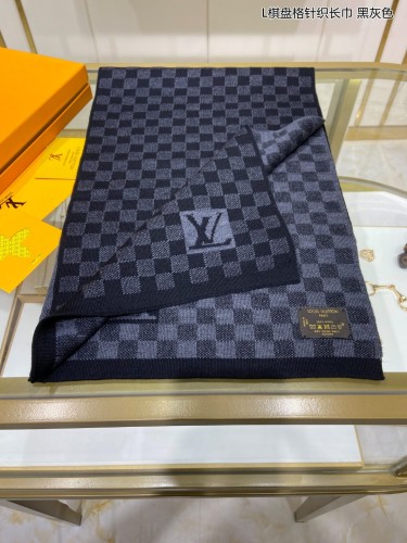 Louis Vuitton Scarves Men Womens Fashion Scarf with Original Box   