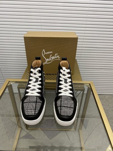 Christian Louboutin Mens Shoes Sneakers Luxury Brand Red Bottom Design Sports Footwears with Original Box