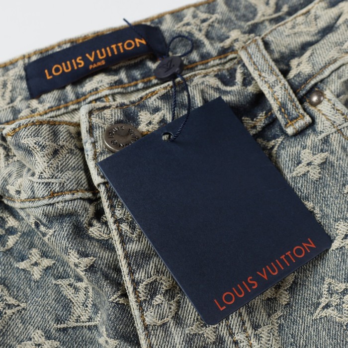 Louis Vuitton Luxury Brand Men Womens Pant Short Jeans   