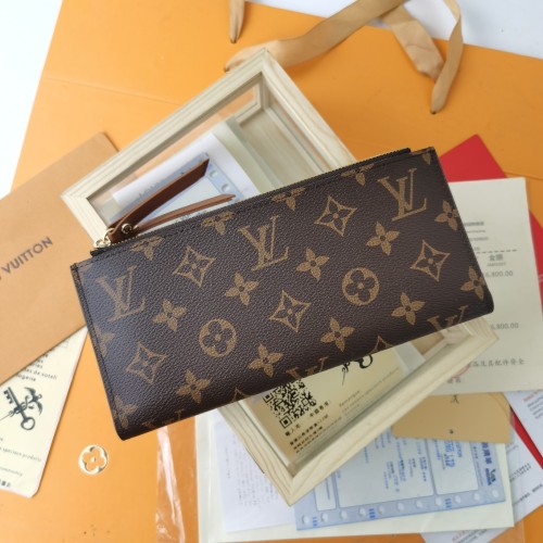 Louis Vuitton Mens Womens Wallets Purse Luxury Brand Designer Zippy WALLET M61269 with Original Box