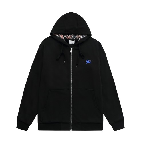 Burberry Womens Mens Sweatshirt Luxury Brand Mens Zip Hoodie   