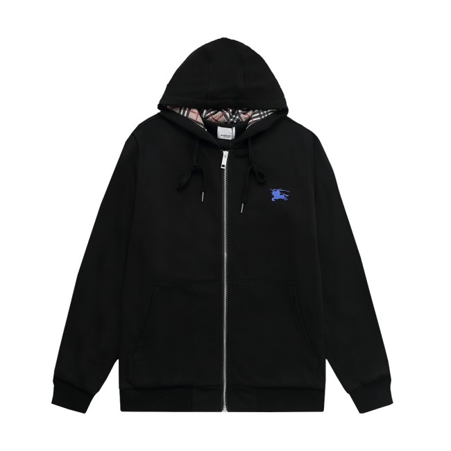 Burberry Womens Mens Sweatshirt Luxury Brand Mens Zip Hoodie   