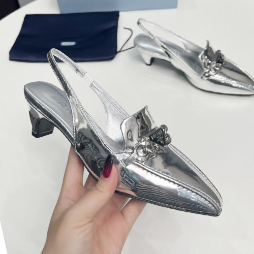 Prada Womens Shoes Sandals Casual Luxury Brand Pumps 4.5cm Heel with Original Box Whatsapp 