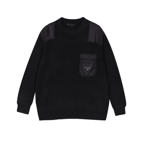 Prada Men Womens Sweater Luxury Brand Womens Knitwear Top Quality   