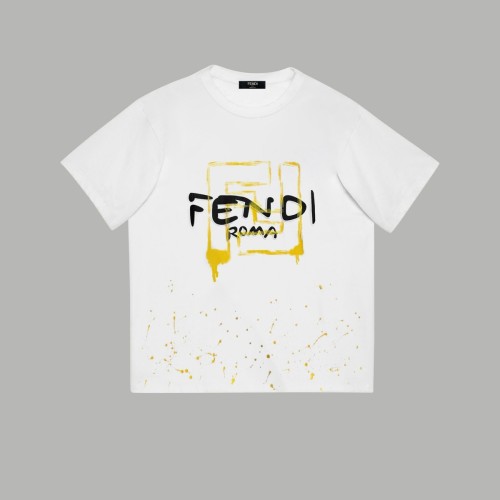 Fendi Luxury Brand Women Mens Short Sleeve T-Shirt   