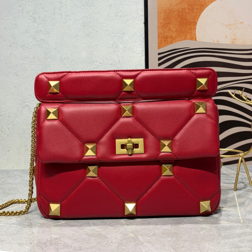 Valentino Womens Bags Crossbody Bags Handbags Luxury Brand Valentino Garavani Roman Stud with Original Box V009083#  