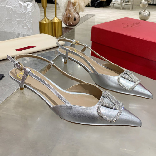 Valentino Garavani Women Fashion Shoes Pumps Luxury Brand Vlogo Signature Calfskin with Original Box 4cm Heel