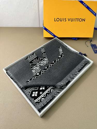 Louis Vuitton Scarves Womens Fashion Scarf with Original Box   