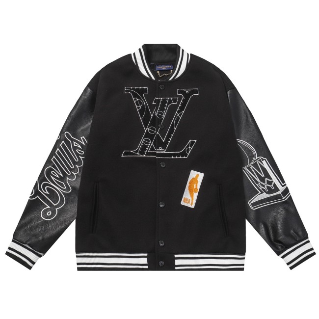 Louis Vuitton x NBA Men Womens Jackets Coat Luxury Brand Mens Jackets Varsity Blouson Top Quality   