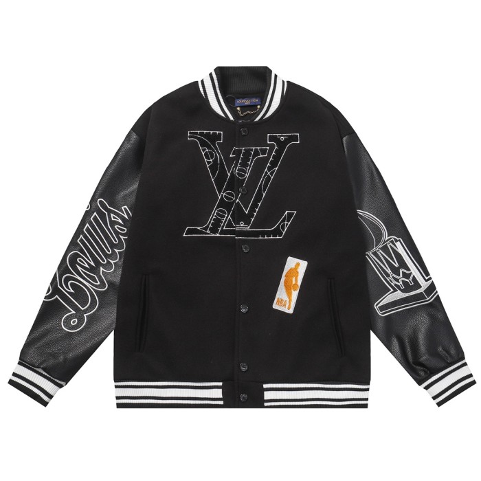 Louis Vuitton x NBA Men Womens Jackets Coat Luxury Brand Mens Jackets Varsity Blouson Top Quality   