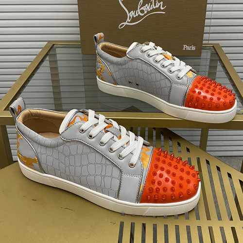 Christian Louboutin Mens Shoes Sneakers Luxury Brand Red Bottom Design Sports Footwears with Original Box