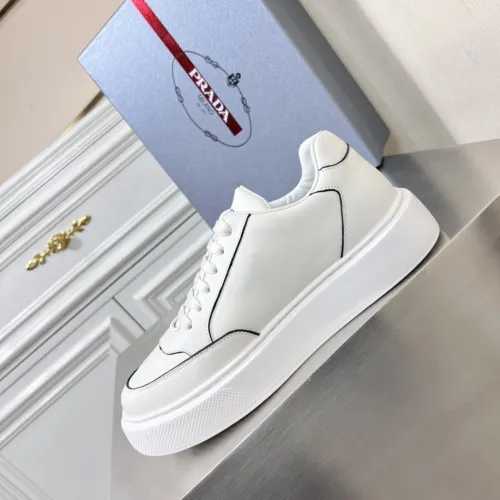 Prada Mens Shoes Casual Luxury Brand Breathable Sneakers with Original Box