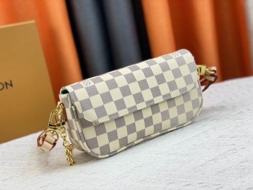 Louis Vuitton Womens Bags Messenger Shoulder Bags Luxury Brand Wallet On Chain Ivy with Original Box M81911
