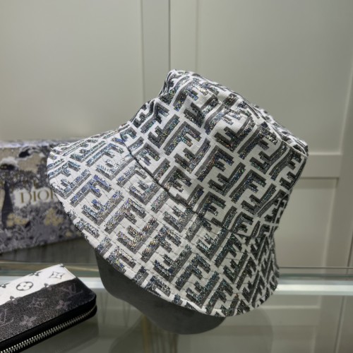 Fendi Men Womens Bucket Hat Luxury Brand Design Fendi Cap with Original Box  