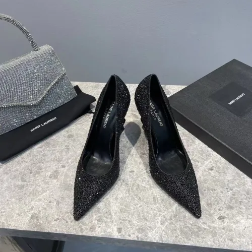 Saint Laurent YSL Womens Shoes Sandals Cassandra Monogram High Heel 10.5cm with Original Box  