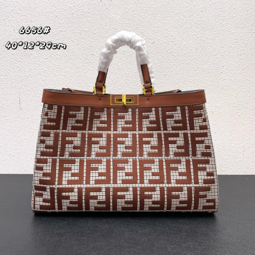 Fendi Womens Bag Shoulder Bags Luxury Brand PEEKABOO X-TOTE Fashion Bags for Women without Original Box  