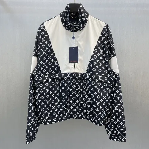 Louis Vuitton Men Womens Jackets Luxury Brand Mens Jackets Monogram Printed Technical Track Top 1AFWJG Top Quality   