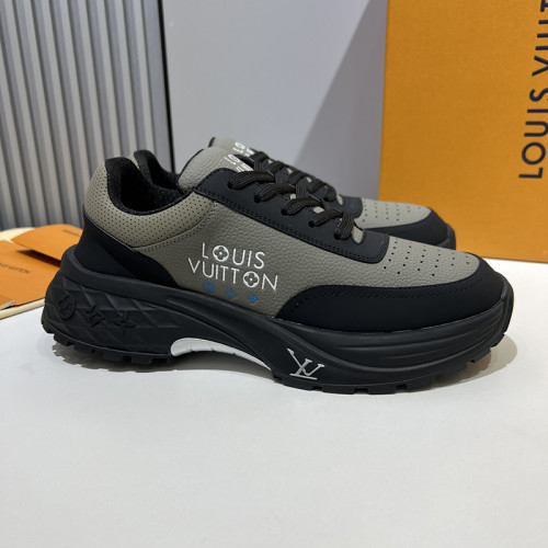 Louis Vuitton Womens Shoes Sneakers Lace-Up Luxury Brand Fashion LV Discovery Derby 1ACEN9 with Original Box  