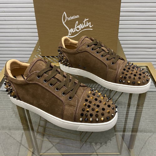 Christian Louboutin Mens Shoes Sneakers Luxury Brand Red Bottom Design Sports Footwears with Original Box