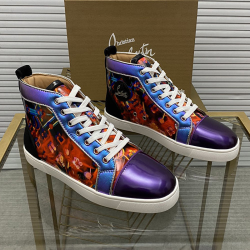 Christian Louboutin Mens Shoes Sneakers Luxury Brand Red Bottom Design Sports Footwears with Original Box